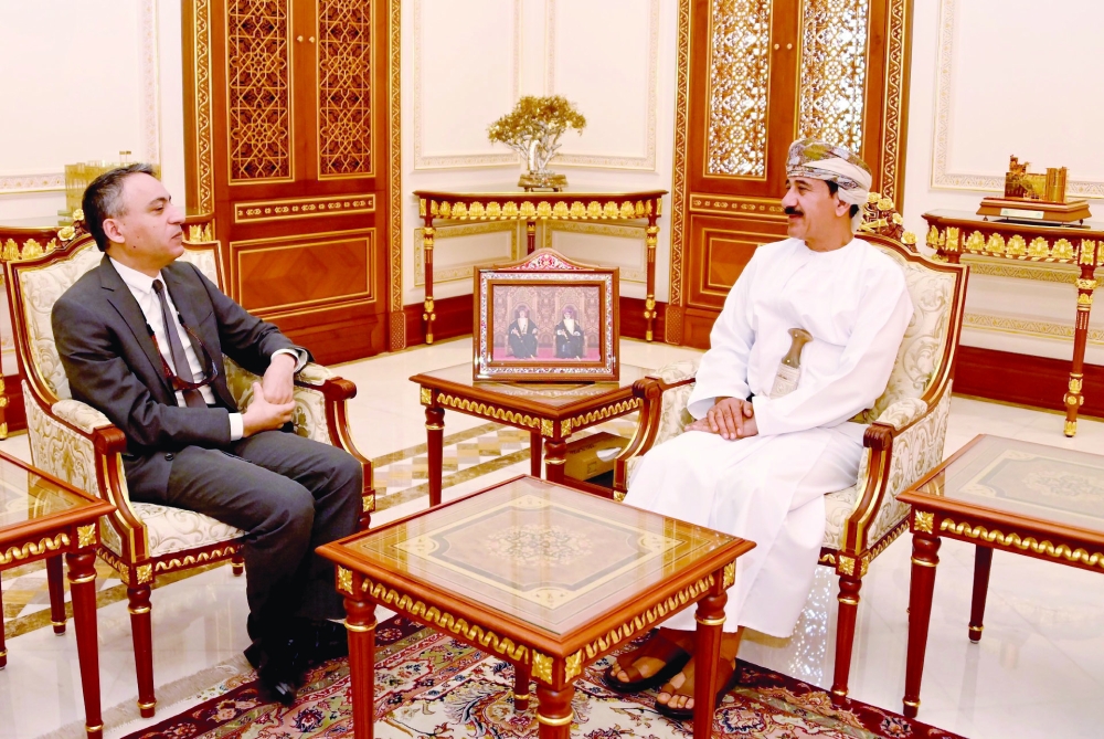 Al Nuamani with Nabil Hajlaoui, French Ambassador to Oman 
