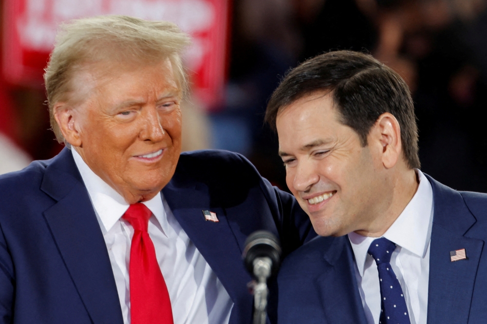 President Donald Trump and Senator Marco Rubio 