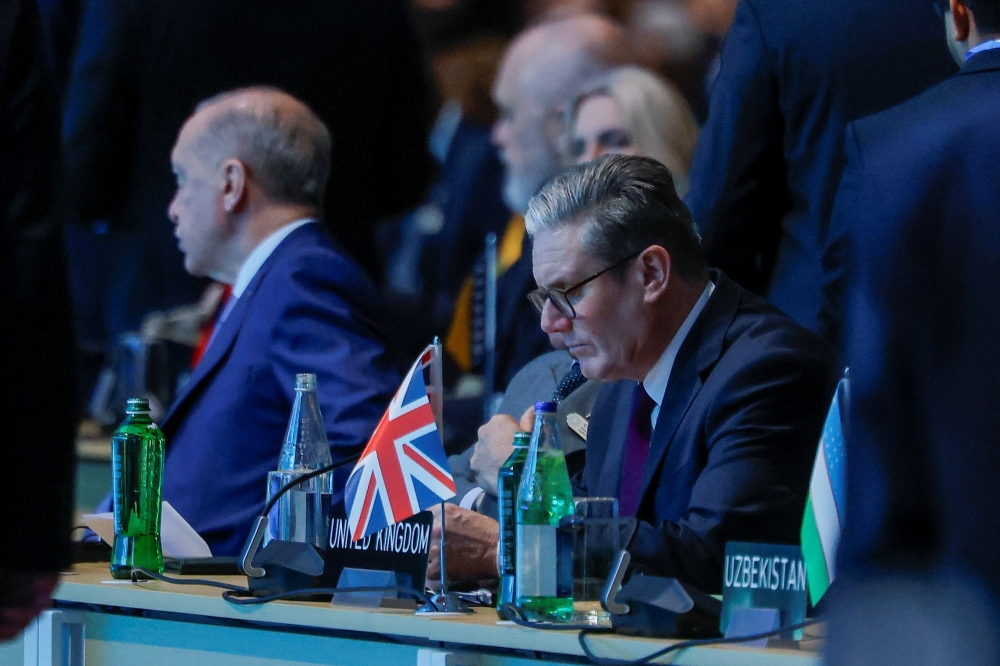 Britain's PM Keir Starmer attends the climate change conference COP29 in Baku. — Reuters