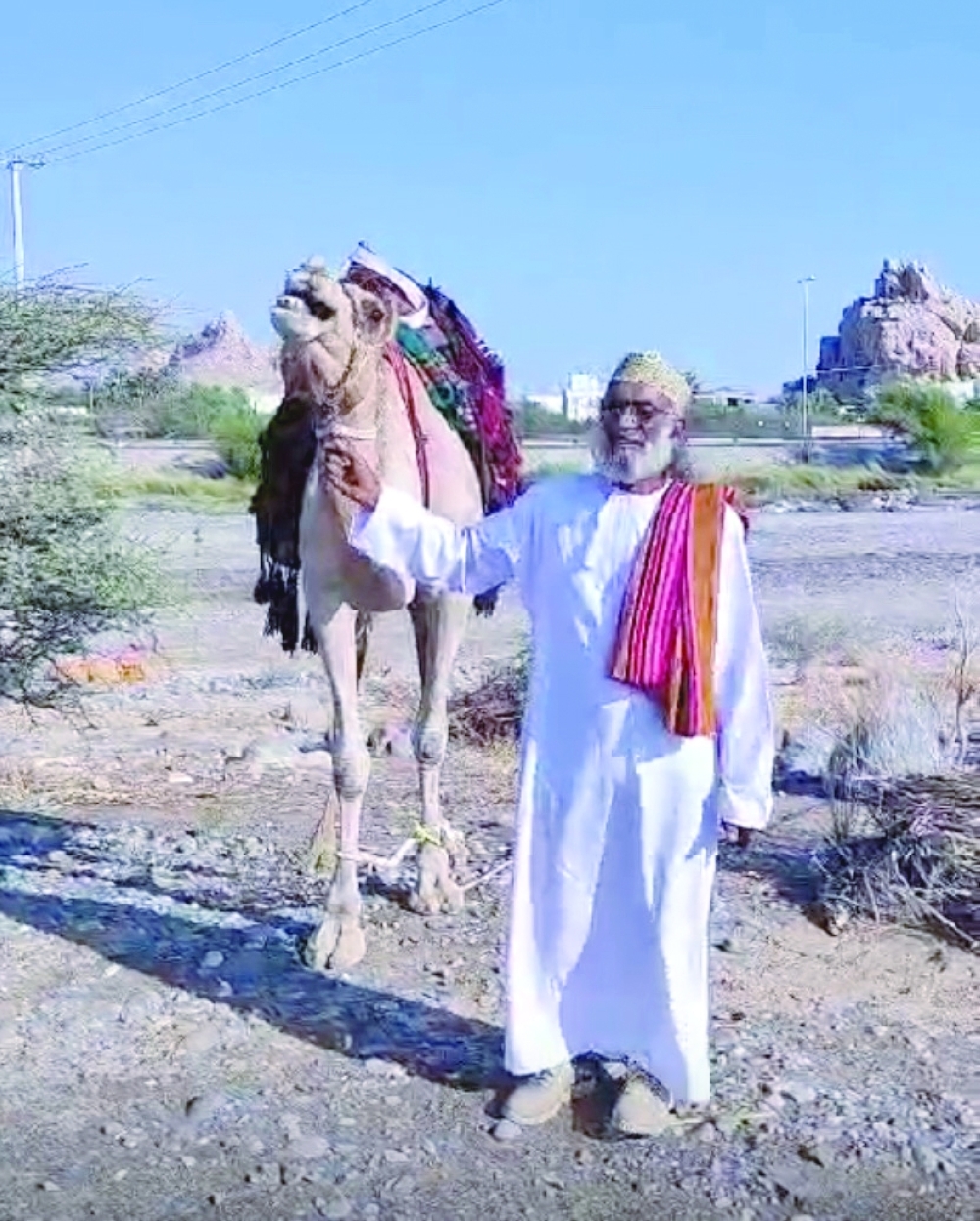 Adventurer Ahmed al Mahrouqi expressed his desire to celebrate the 54th National Day in a traditional manner. 