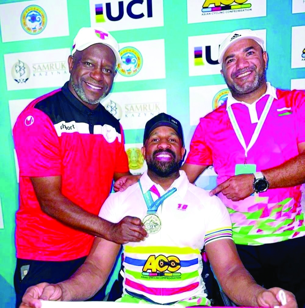 Al-Salimi wins gold in the time trial race at the Asian Cycling Championship