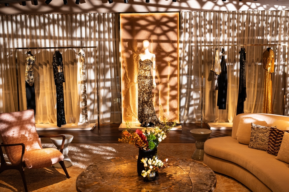 A space on the fifth floor, which is reserved for private clients at Louis Vuittons temporary new store on East 57th Street in Manhattan 