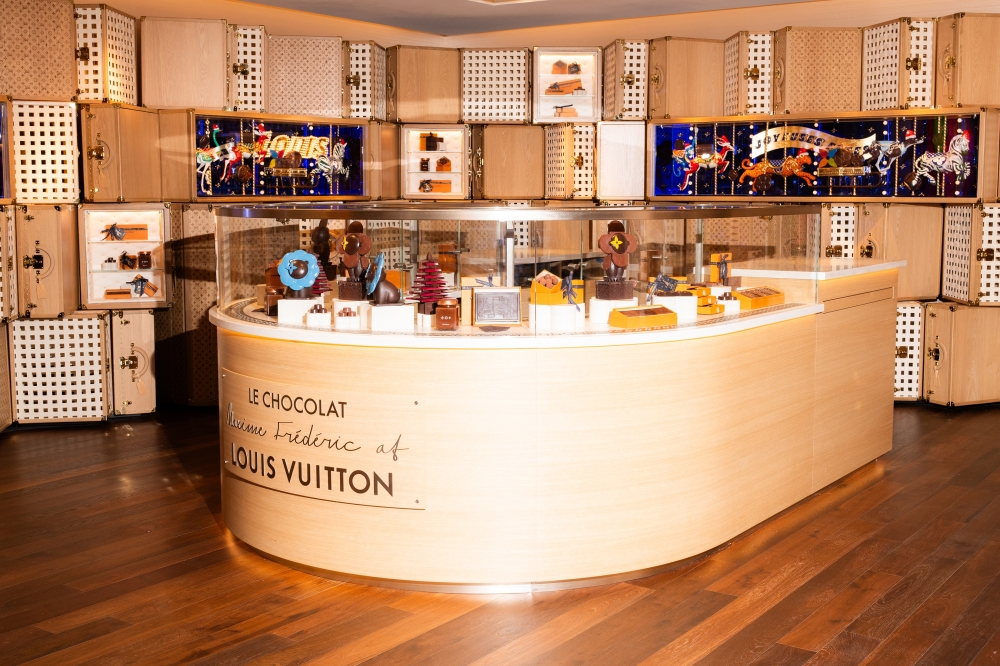 The chocolate bar at Louis Vuittons temporary new store on East 57th Street in Manhattan 