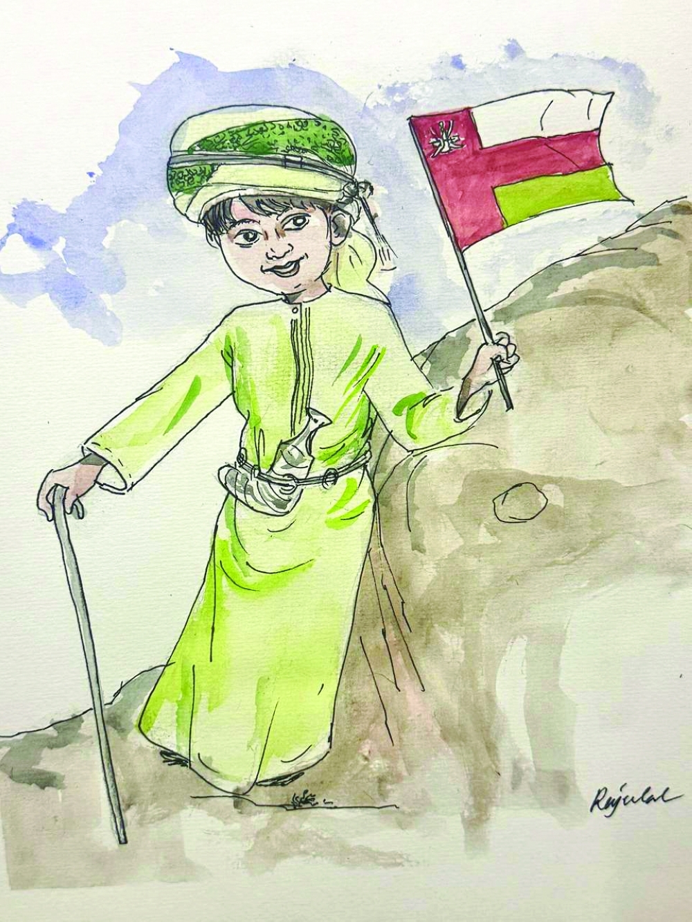 Dr Rajulal Rafeek work on Oman for National Day