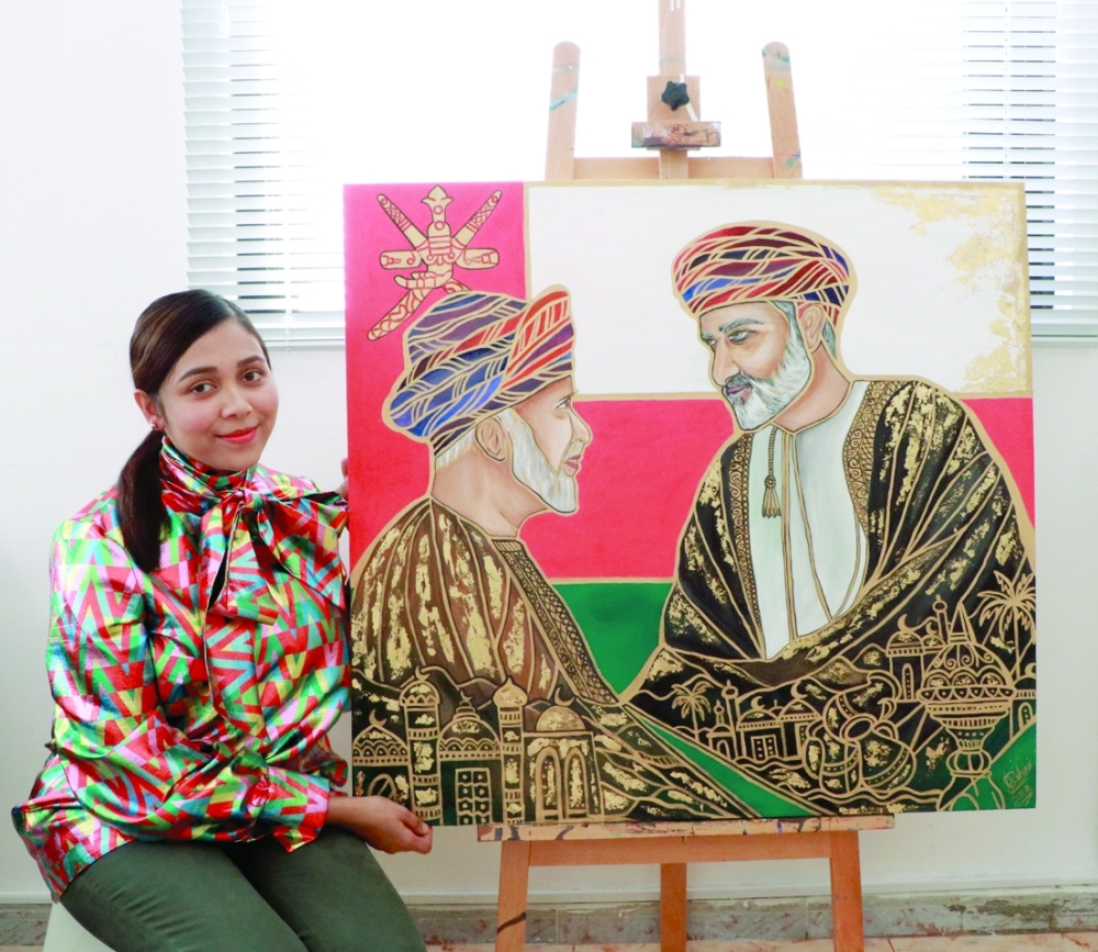 Roshani Rajapaksha with her 'Oman 54th National Celebration 2024'