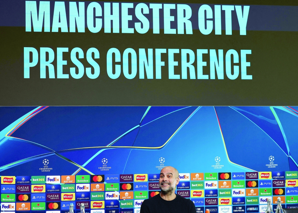 Manchester City's Spanish manager Pep Guardiola  — AFP
