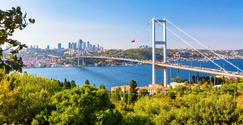 Istanbul,Bosphorus,Bridge,Or,15th,July,Martyrs,Bridge,With,Istanbul