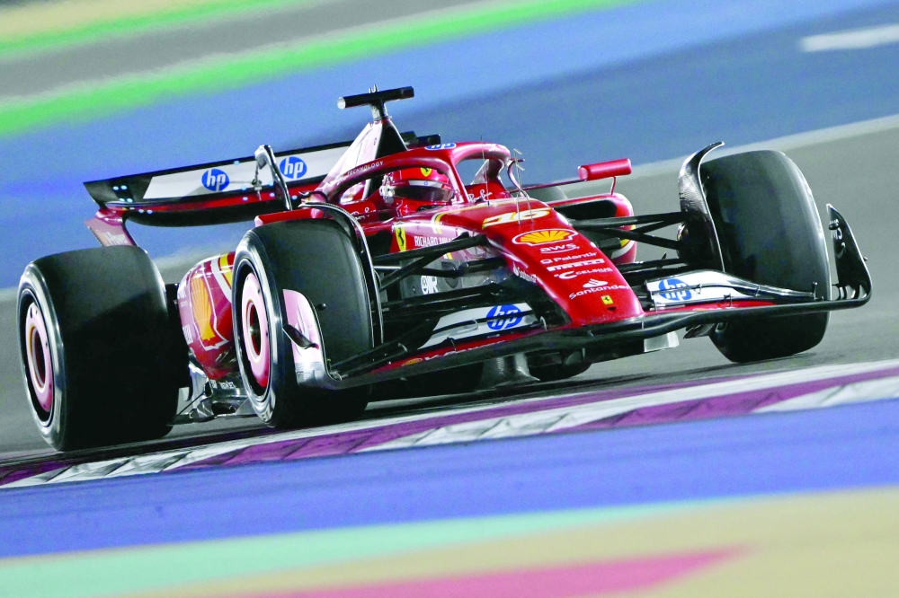 Leclerc on top for Ferrari in practice