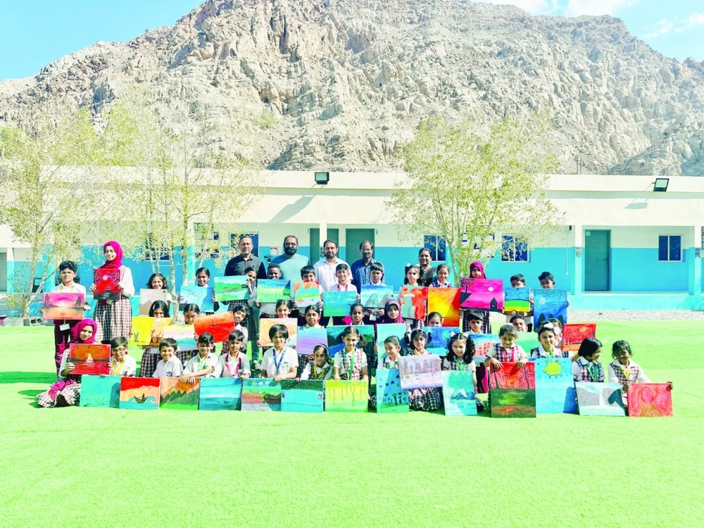Students in Khasab given a taste of art through art camp