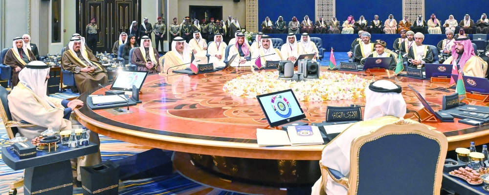 The 45th GCC Summit was held on Sunday at Bayan Palace in the State of Kuwait. PHOTO BY MOHAMED AL RASHDI