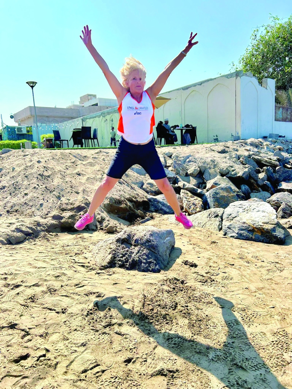 Jumps undertaken in Qurum improves coordination, power and reduce fears