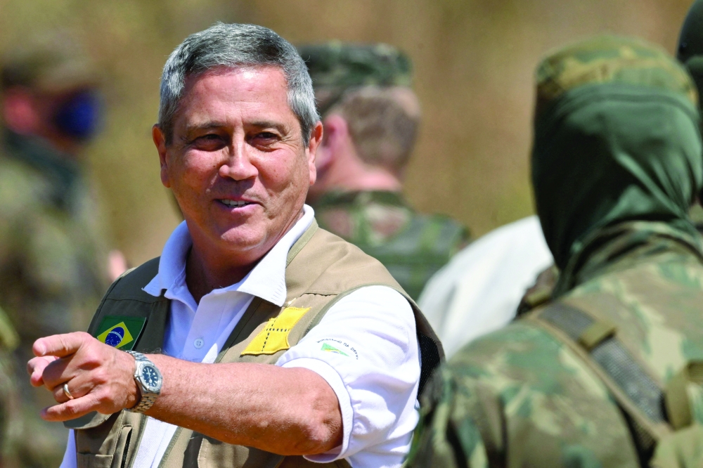 Brazilian then Defence Minister Braga Netto