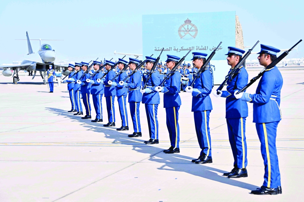 The Rafo celebrated Sultan's Armed Forces Day at Seeb Air Base under Shaikh Ghosn bin Hilal al Alawi