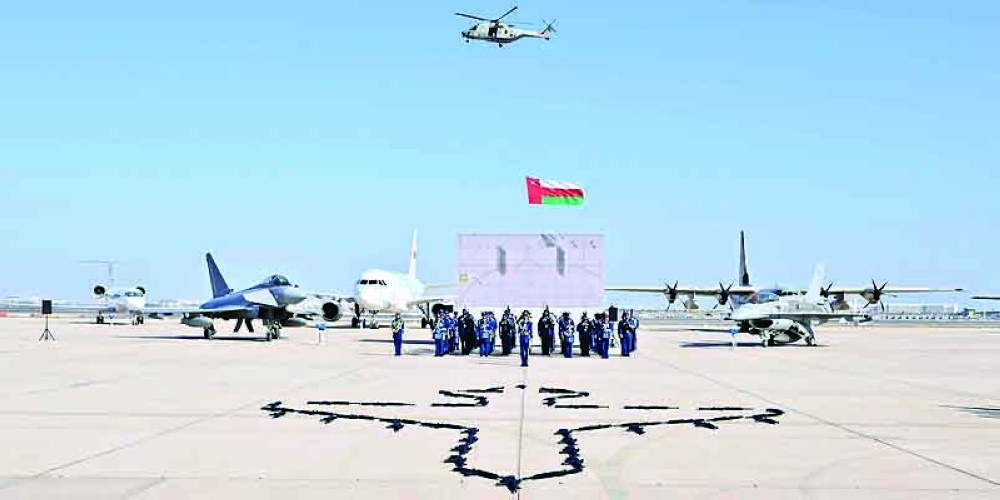 The Rafo celebrated Sultan's Armed Forces Day at Seeb Air Base under Shaikh Ghosn bin Hilal al Alawi