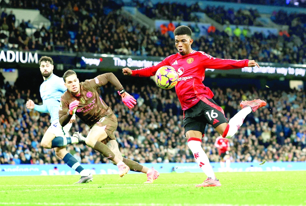Manchester United's Amad Diallo scores their second goal Action Images via Reuters