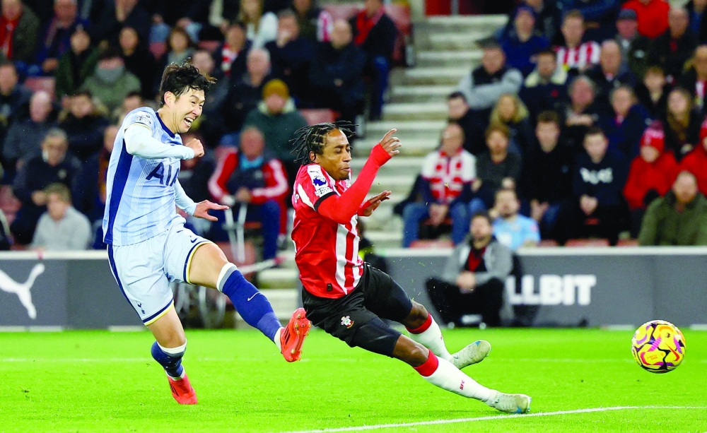 Tottenham Hotspur's Son Heung-min scores their second goal Action Images via Reuters