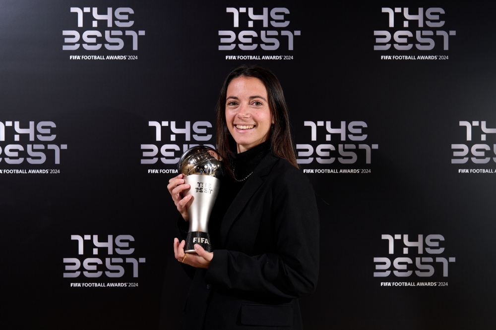 Spaniard Bonmati picked up the Best women's player award for the second year running,