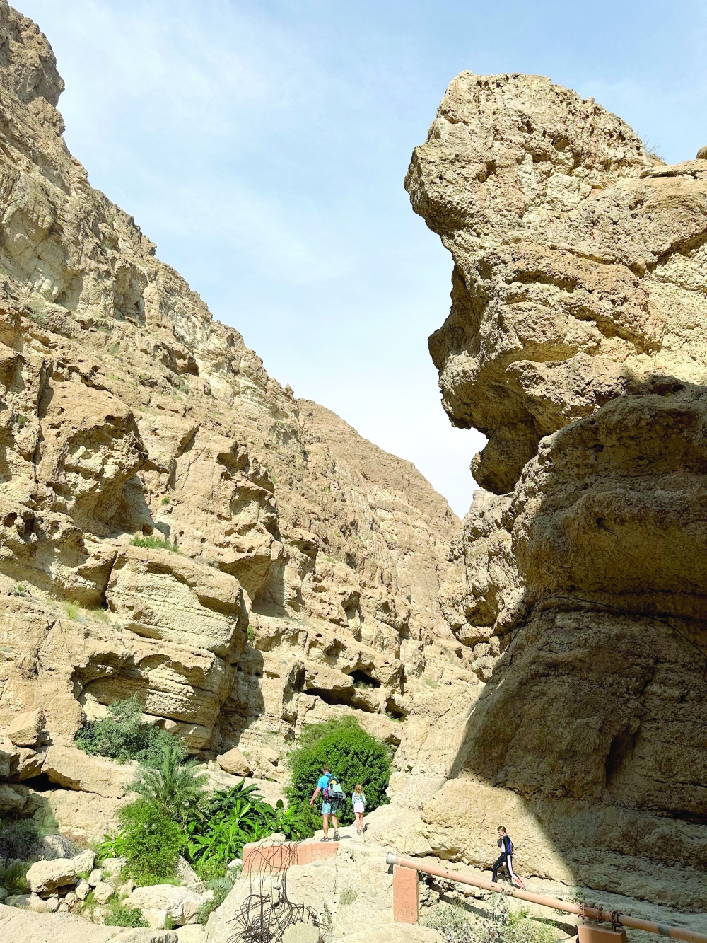Wadi Shab cliff
