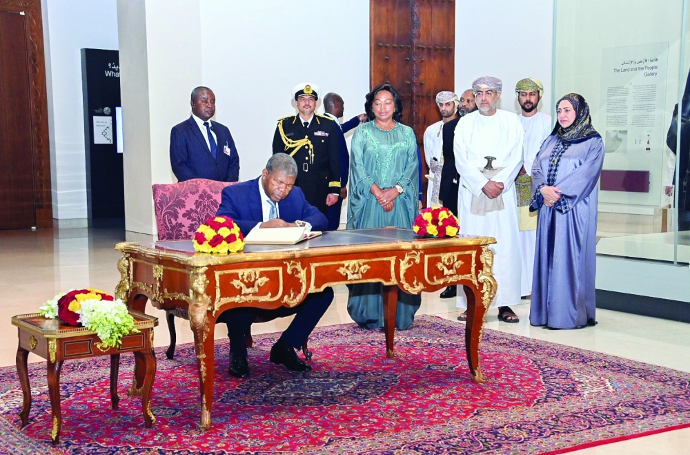 President João Lourenço recorded a letter in the Museum’s VIP registry