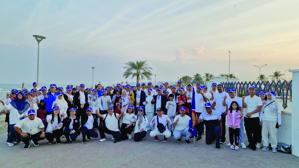 Asean envoys walk for unity, healthy living