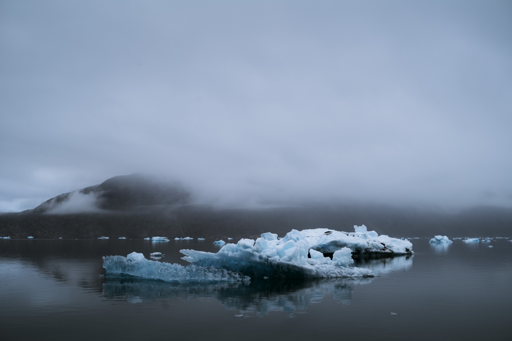 An iceberg in Narsaq, Greenland, Aug. 27, 2021. (Carsten Snejbjerg/The New York Times)