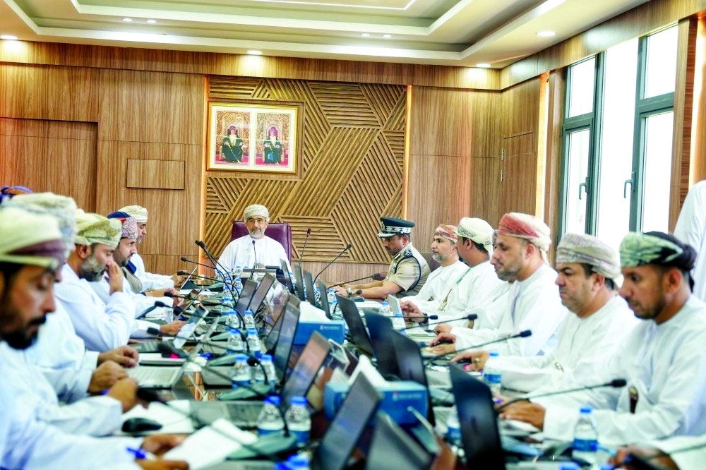 The meeting was chaired by Yahya al Maawali, Governor of Al Sharqiyah South