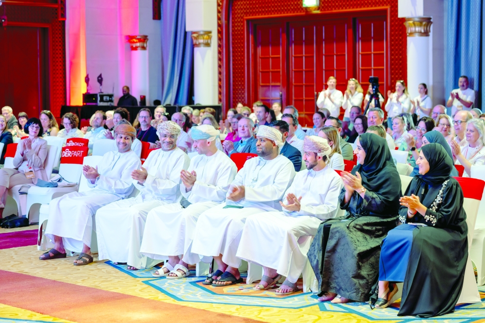 Omani dignitaries and officials at the annual DERPART conference held at Shangri-La Al Bandar Hotel