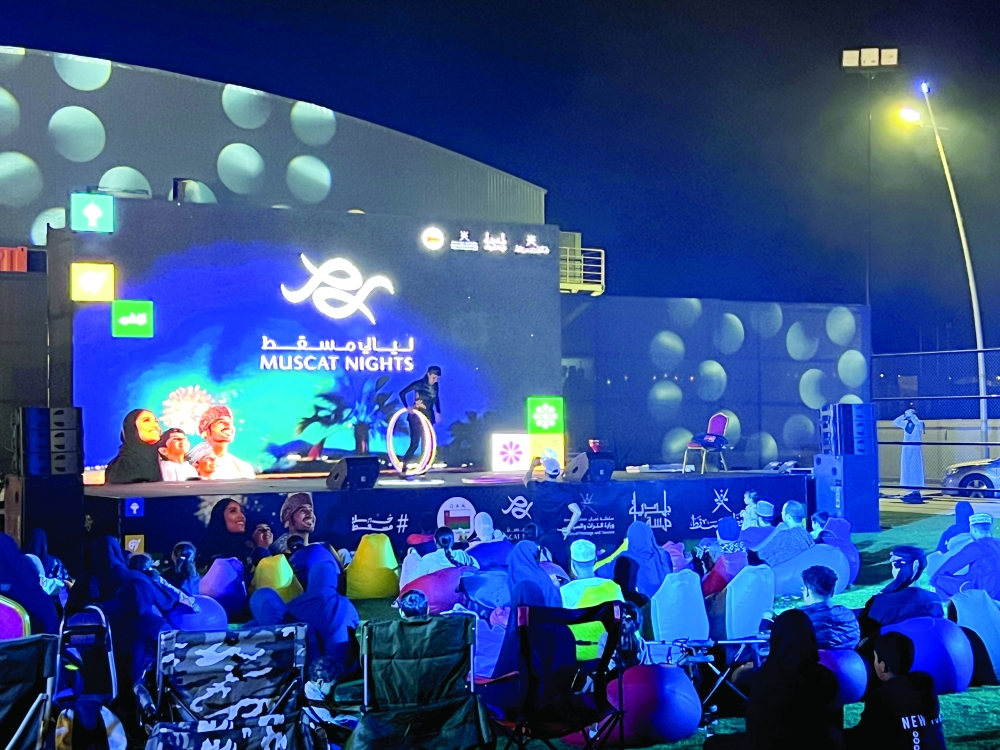 One of the festival's standout features is the central theatre screen, which serves as the heart of the festivities.