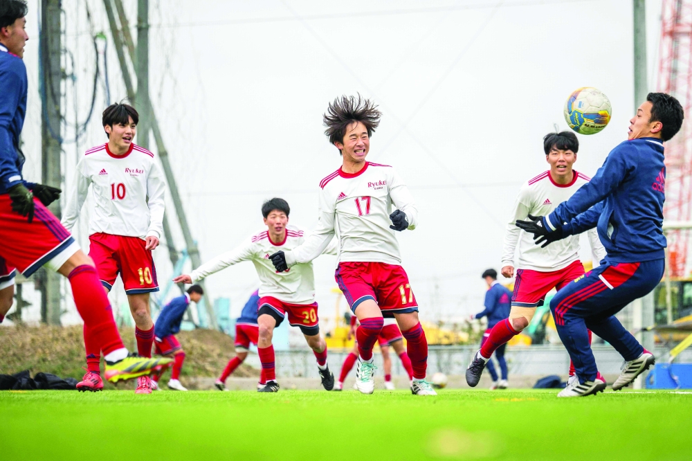 Japan's popular school football scene
