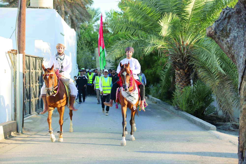 The walk was flagged off by Minister Eng Salim bin Nasser al Aufi from the iconic Nizwa Souq.