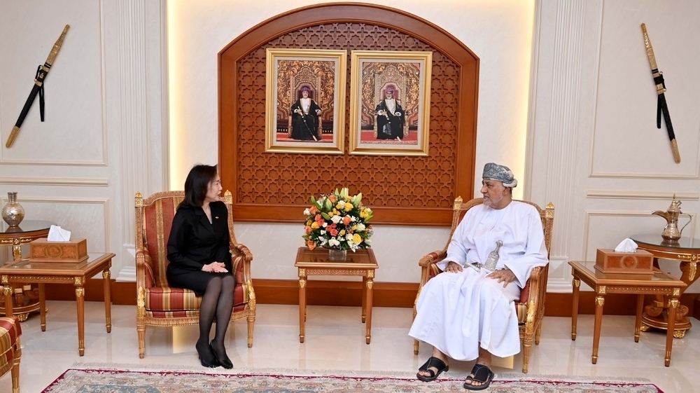  HH Sayyid Shihab receives  Warunee Pan-Krajang, Thailand Ambassador 
