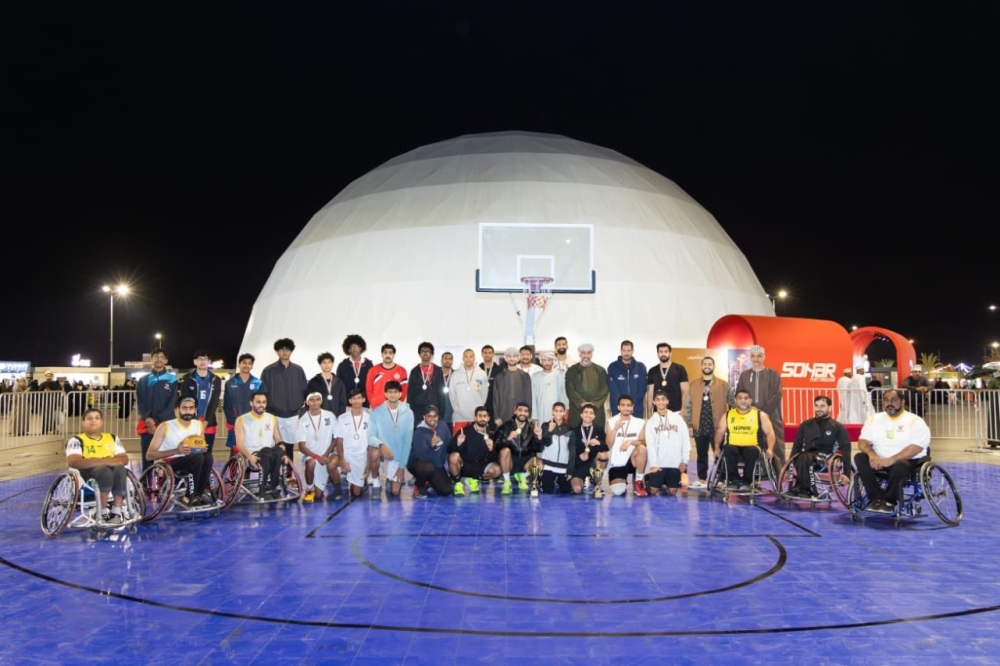 Winners of the Sohar Festival 3x3 Basketball Championship