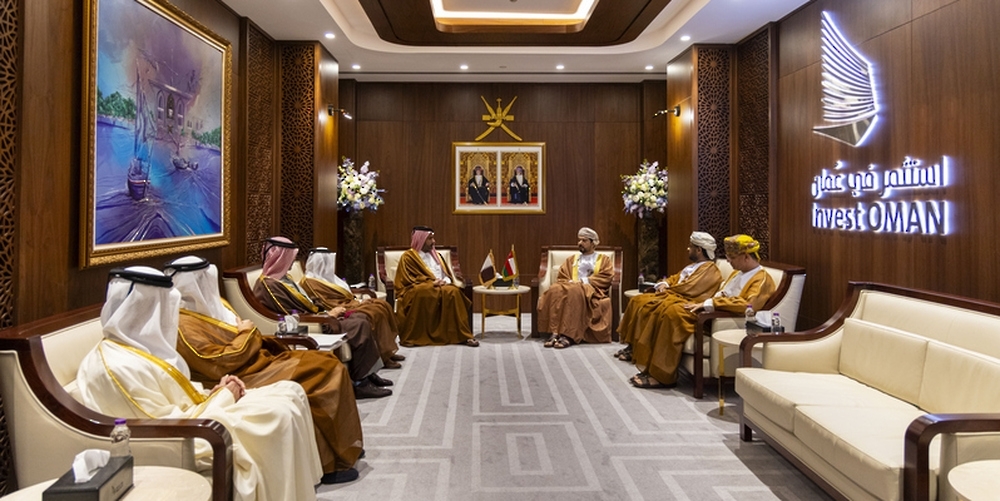 Qais bin Mohammed al Yousef with Faisal bin Thani bin Faisal al Thani