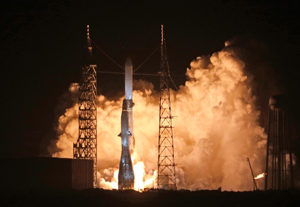  A Blue Origin New Glenn rocket lifts off from Space Launch Complex 36 from the Kennedy Space Center on its maiden flight, at Cape Canaveral, Florida. - Reuters