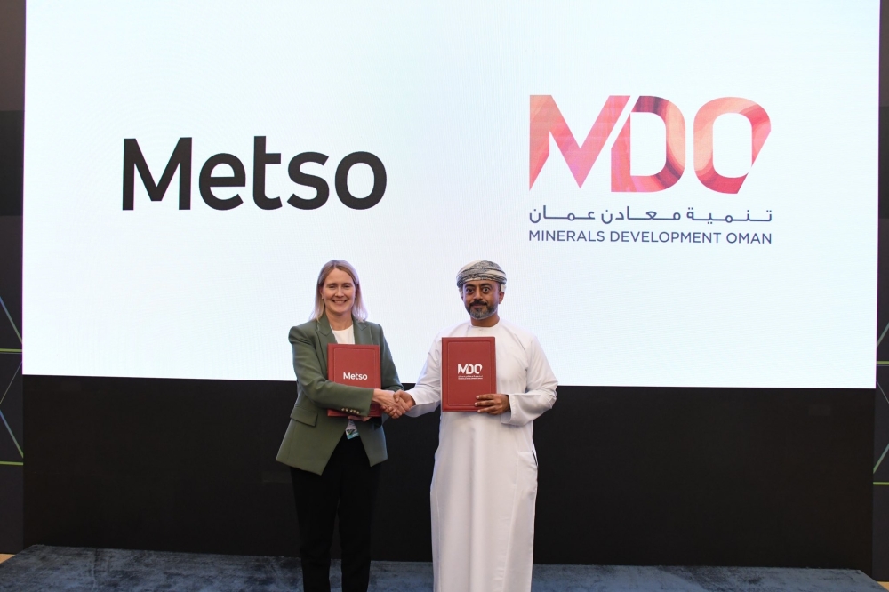 
Representatives of MDO and Metso after signing the agreement in Riyadh on Thursday