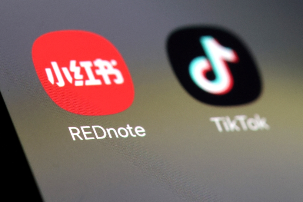 TikTok and RedNote apps are seen in this illustration 