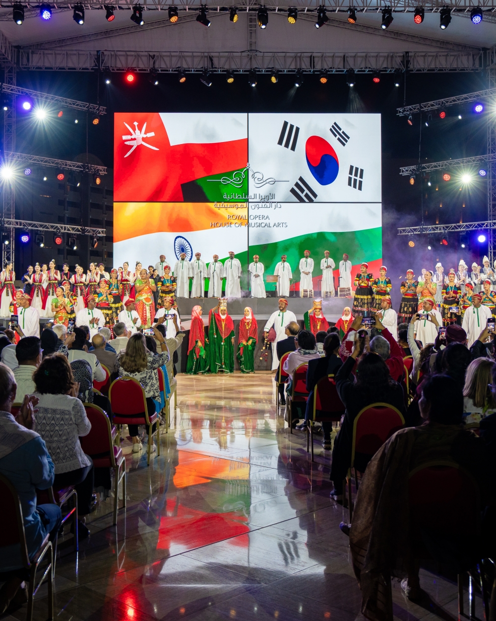 The ROHM's Folk Music Festival brought together the Omani Folk Ensemble and international guests from Bulgaria, South Korea, and India 