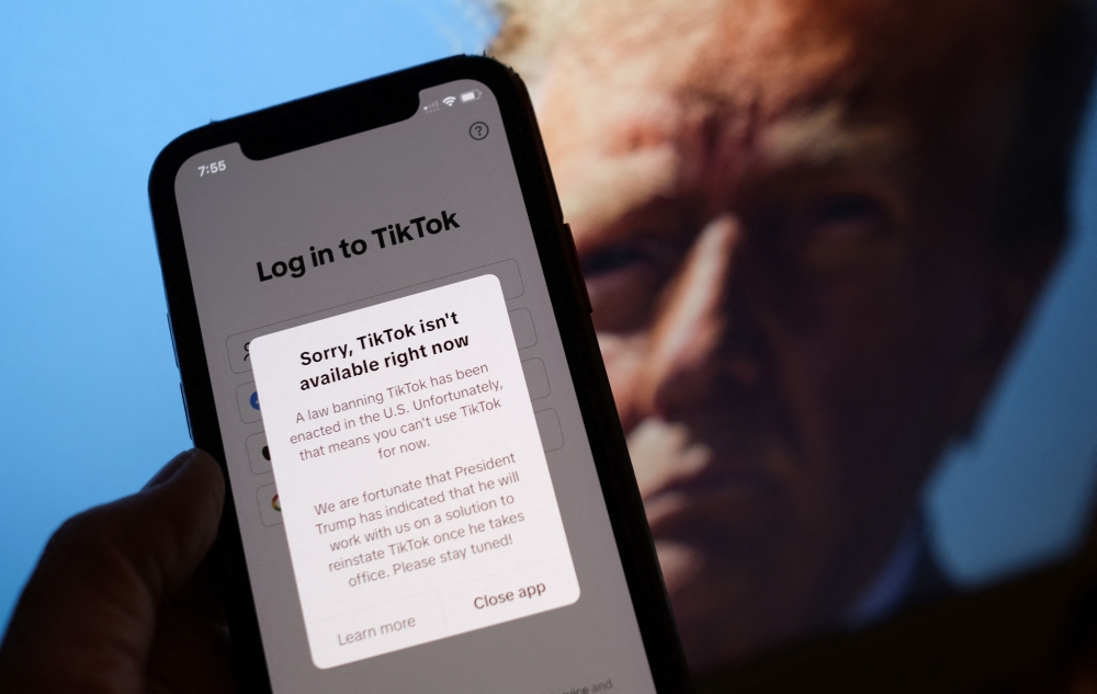 TikTok app on a smartphone screen 