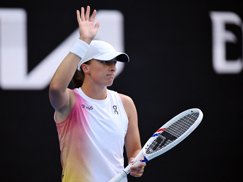 Poland's Iga Swiatek in action. — Reuters