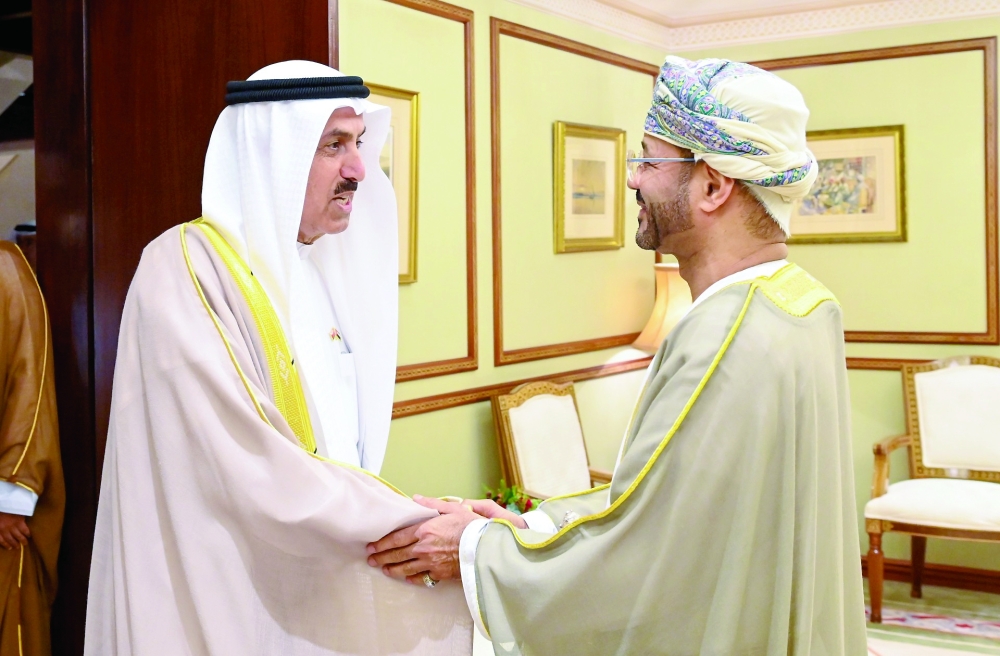 Sayyid Badr receives Saqr Ghobash, UAE official