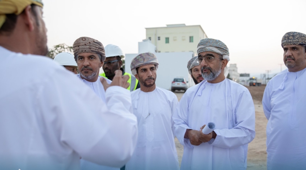 Dr Yahya bin Badr al Maawali, Governor of Al Sharqiyah South, at a project site in Sur on Tuesday