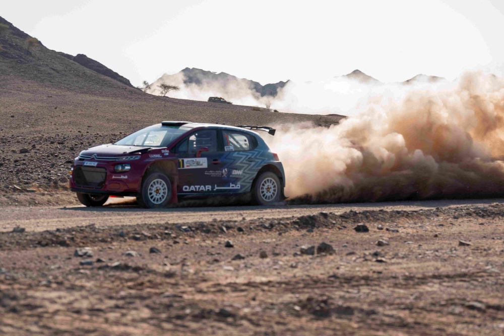 Abdulaziz Al-Kuwari in his new Citroën C3.