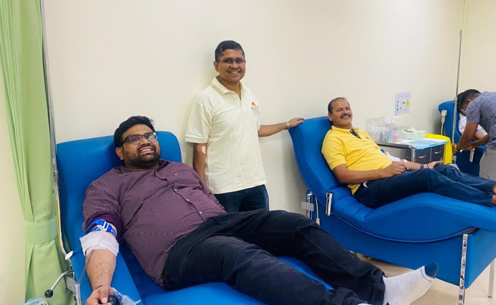 64 donors came forward to donate blood organised by NTR Trust Oman in Bausher on Friday.

