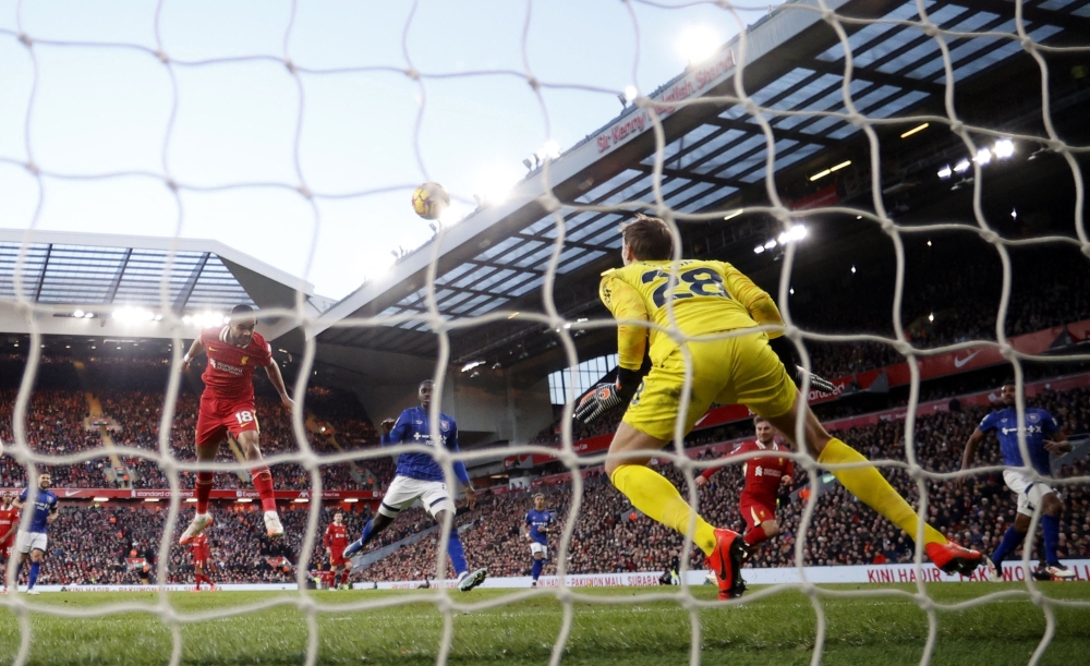 Liverpool's Cody Gakpo scores their fourth goal.— Reuters