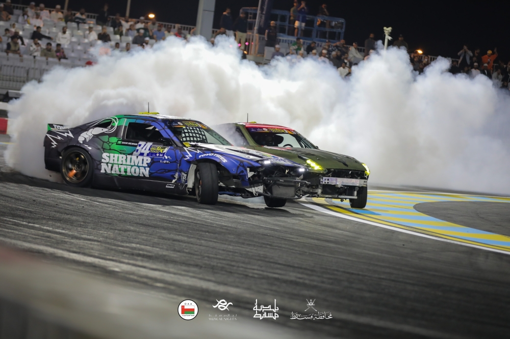 Action from the previous edition of Oman International Drift Championship.