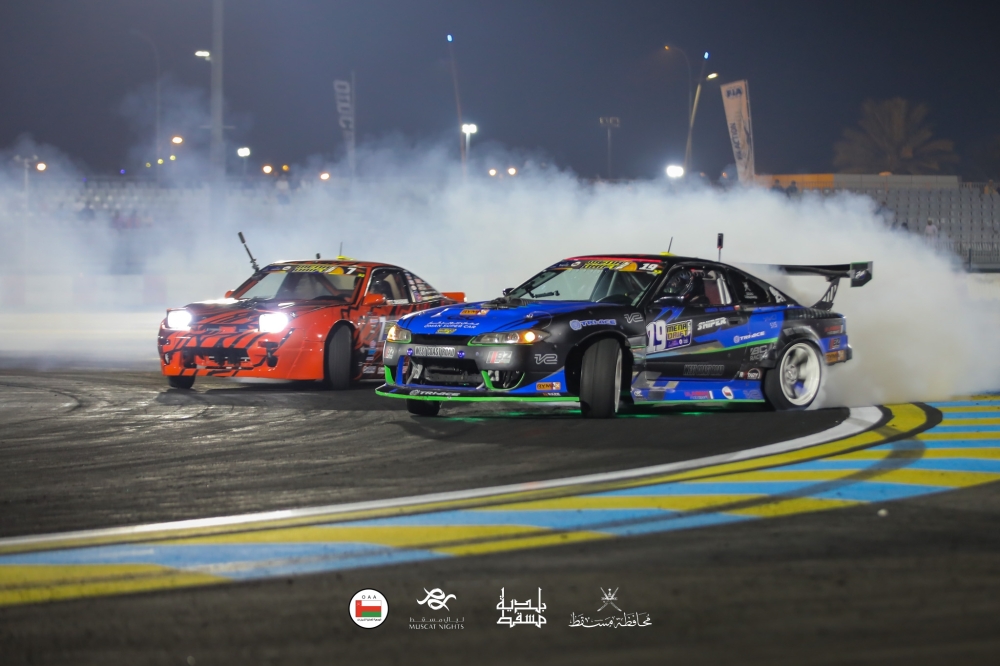 Action from the previous edition of Oman International Drift Championship.