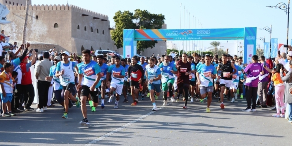 Oman Broadband Governorates Marathon was held in Sohar on Friday 