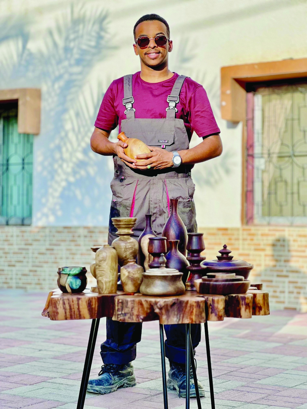 Omani artist repurposes leftover wood to craft unique items