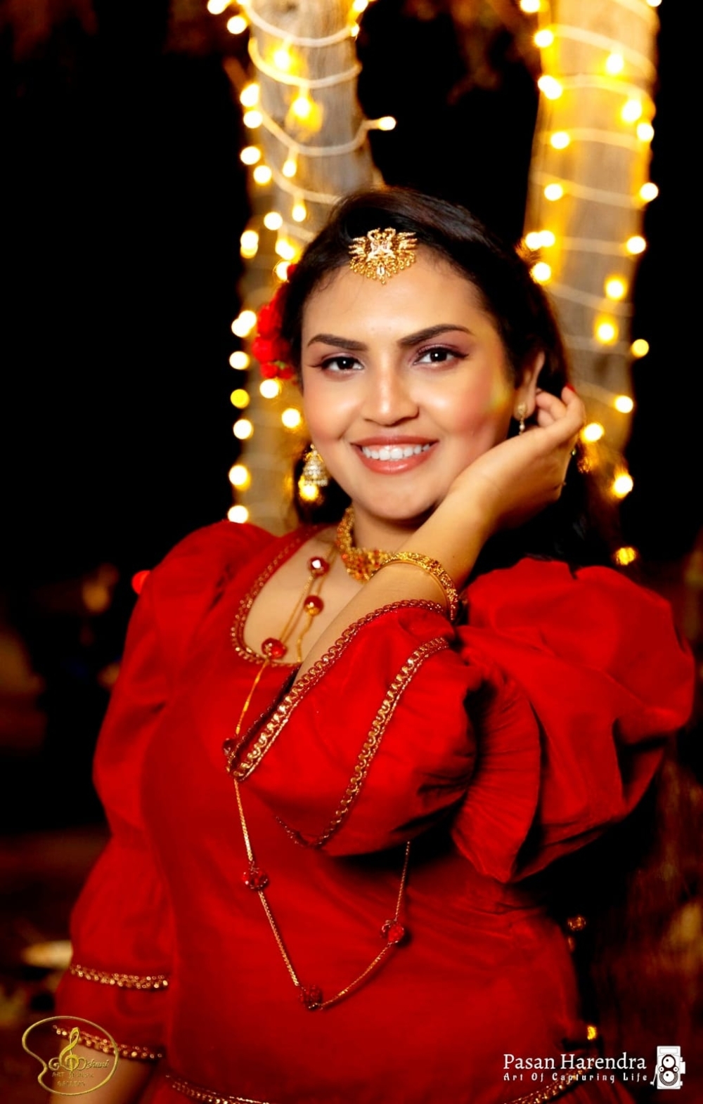 A Sri Lankan model at the ramp during the fashion show at Muscat Nights