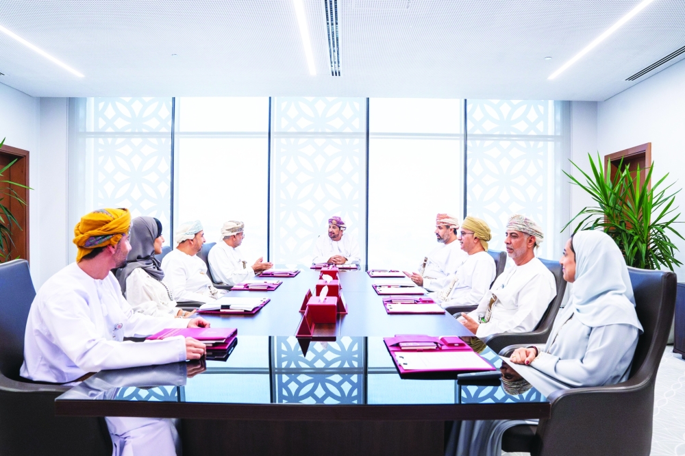 Sayyid Khalid Al Busaidi chaired the meeting of the Board of Trustees of Royal Academy of Management 